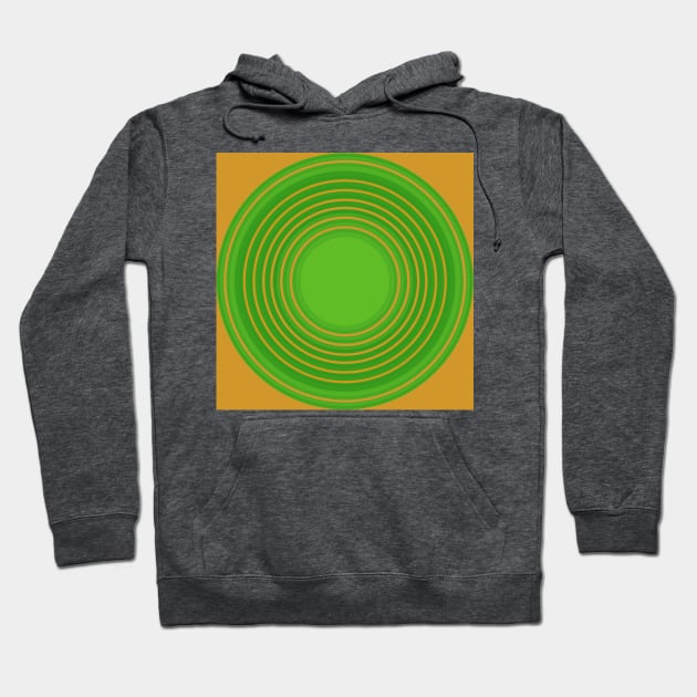 Orange and green circles Hoodie by Uniquepixx